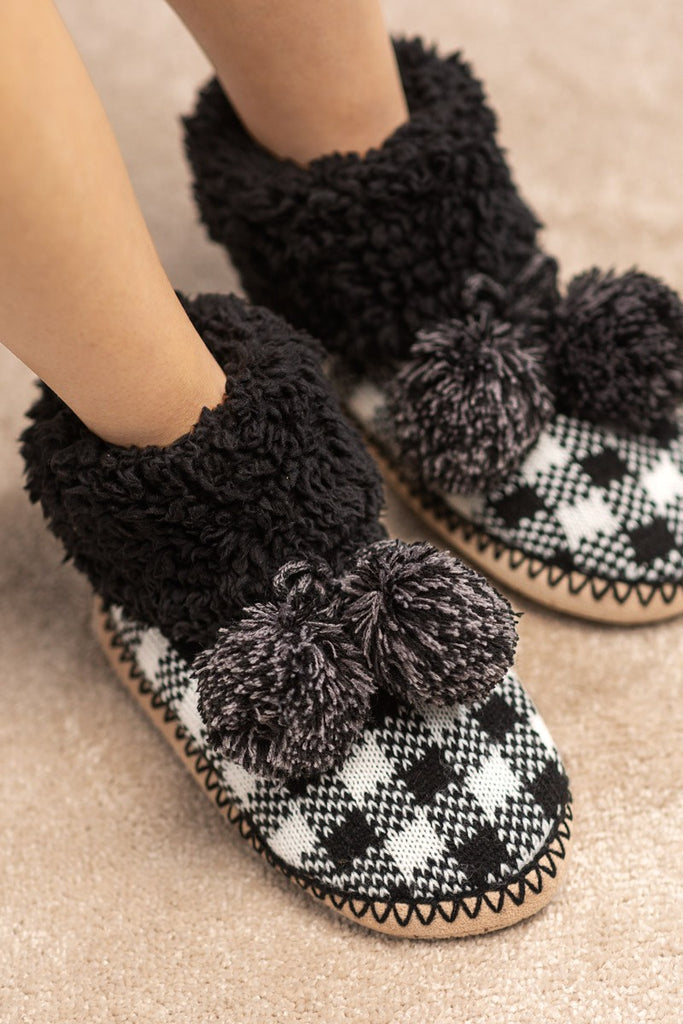 Cozy Buffalo Plaid Slippers