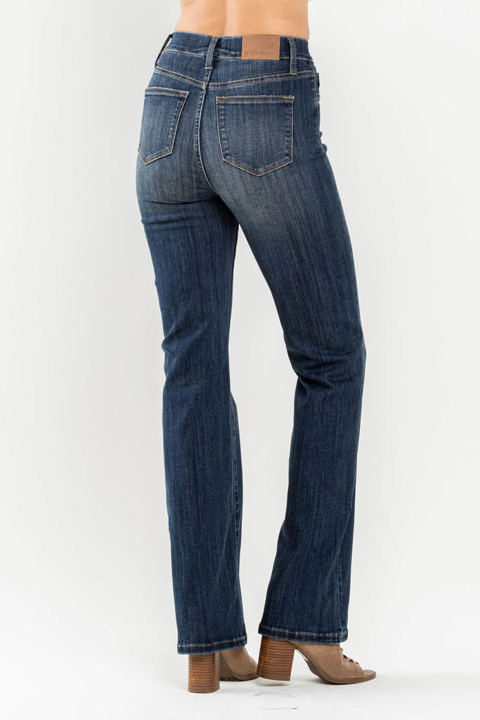 Pull On Slim Bootcut Jeans - Roseabella 