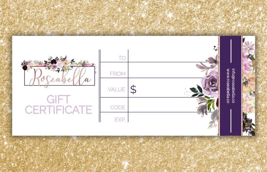 Roseabella Gift Certificate - Roseabella 