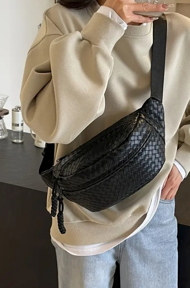 Woven Crossbody Bum Bag