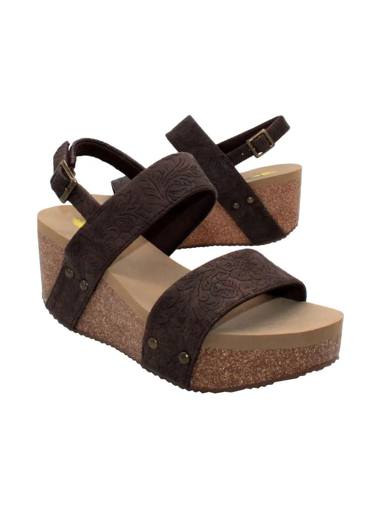 Size 6 ONLY The Cheyenne Wedge - Roseabella 
