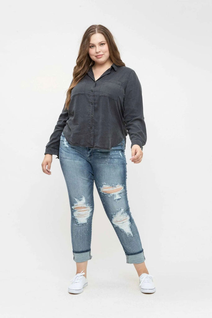 Sizes 0 & 3 ONLY The Becky Boyfriend Jeans - Roseabella 