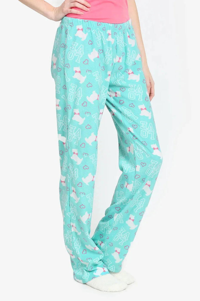 Small ONLY Puppy Love Pajama Pants - Roseabella 