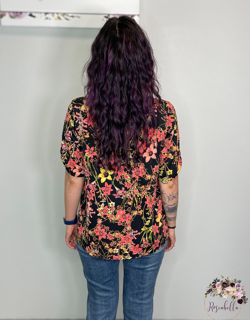 S, 2XL, 3XL ONLY The Floral Delight Top